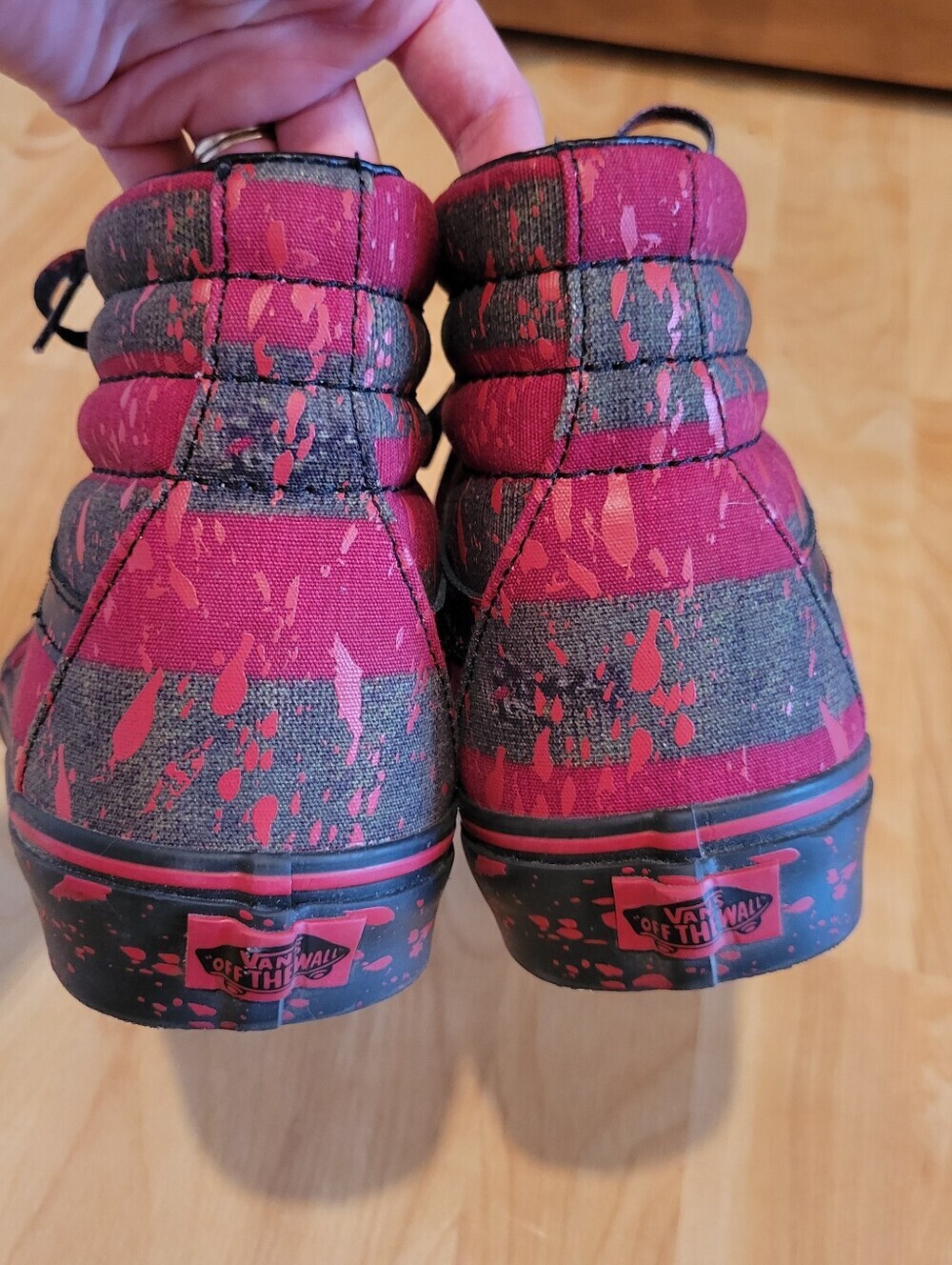 Vans Sk8-Hi Horror Pack Nightmare On Elm Street Freddy Krueger Sneakers Size 11 - Picture 5 of 10
